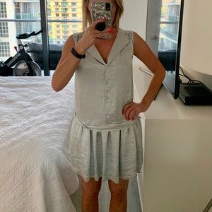 Theory mint green mini dress size 0